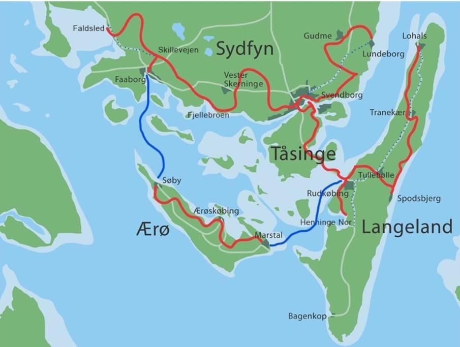 TroenseEskaerhus Pa Tasinge, Taet Pa Svendborg - Afdeling Med Egen Indgang公寓 外观 照片
